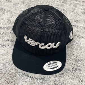 Black golf Mesh Snapback Hat